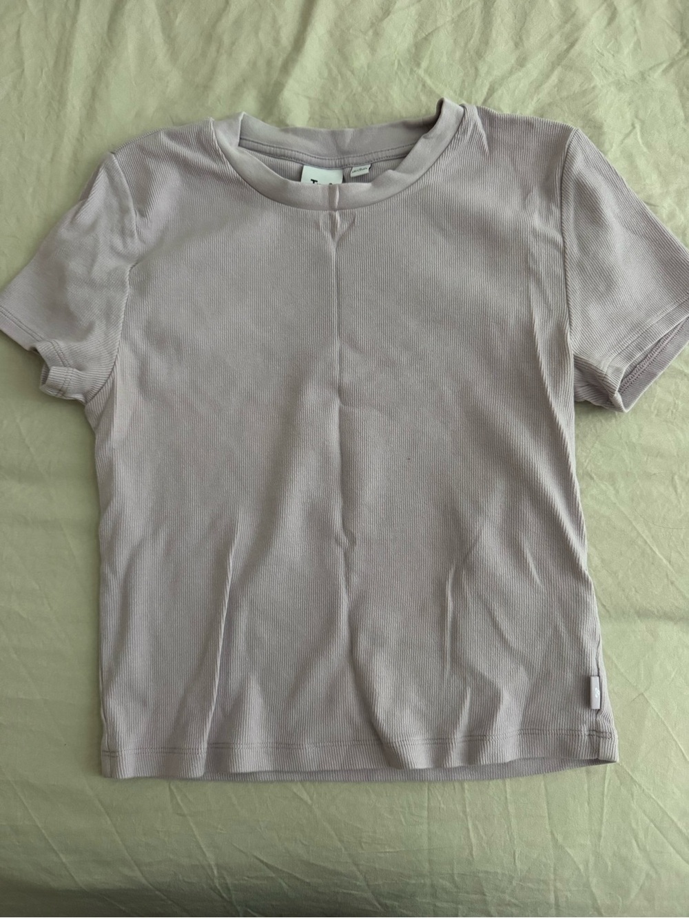 TNA ripped cropped short sleeve shirt